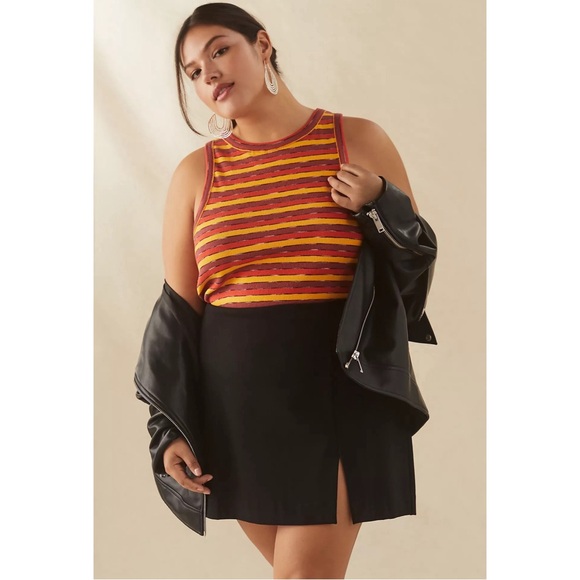 Anthropologie Ribbed Racer Tank NWT SZ XL - Picture 6 of 16